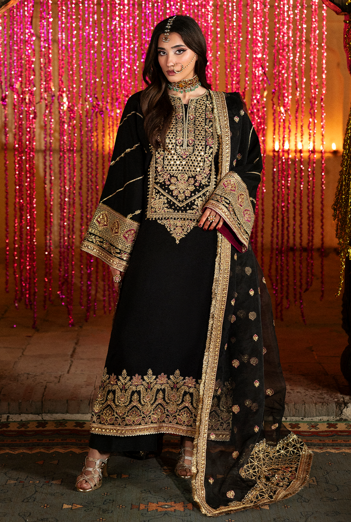 Saad Shaikh | Singhar Premium Silk 26 | YASMIN - Dress - available at Maria Faisal in UK and USA.