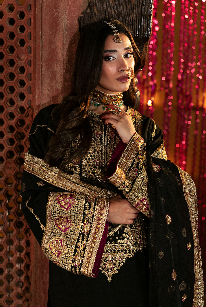 Saad Shaikh | Singhar Premium Silk 26 | YASMIN - Dress - available at Maria Faisal in UK and USA.