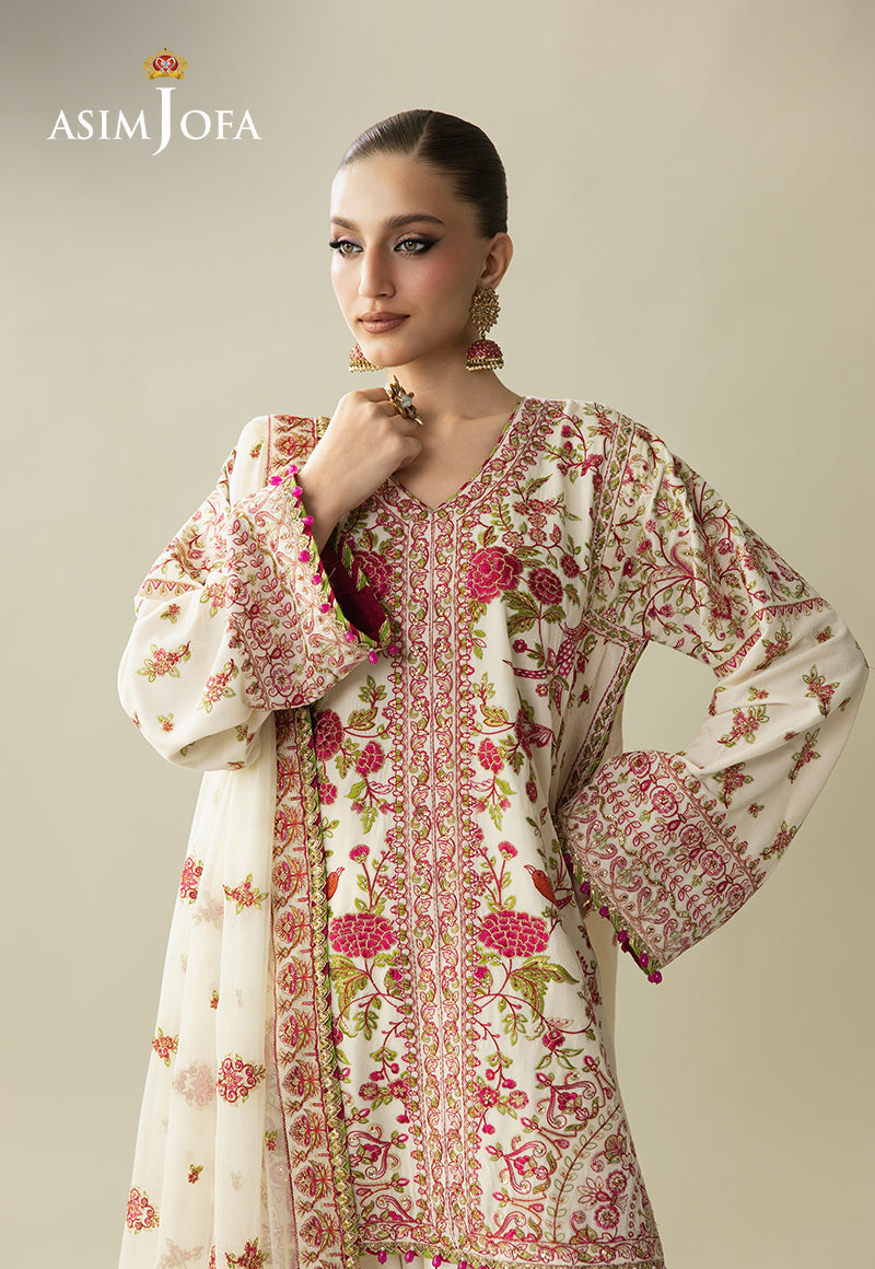 Asim Jofa | Makhmal Velvet 25 | AJULM-06 - Formal Dress - available at Maria Faisal in UK and USA.