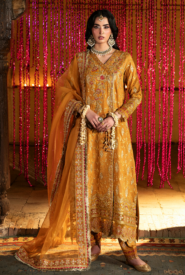 Saad Shaikh | Singhar Premium Silk 26 | KAYA - Dress - available at Maria Faisal in UK and USA.