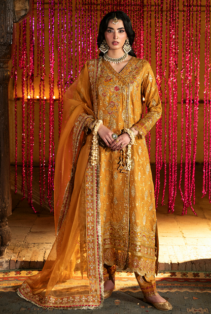 Saad Shaikh | Singhar Premium Silk 26 | KAYA - Dress - available at Maria Faisal in UK and USA.
