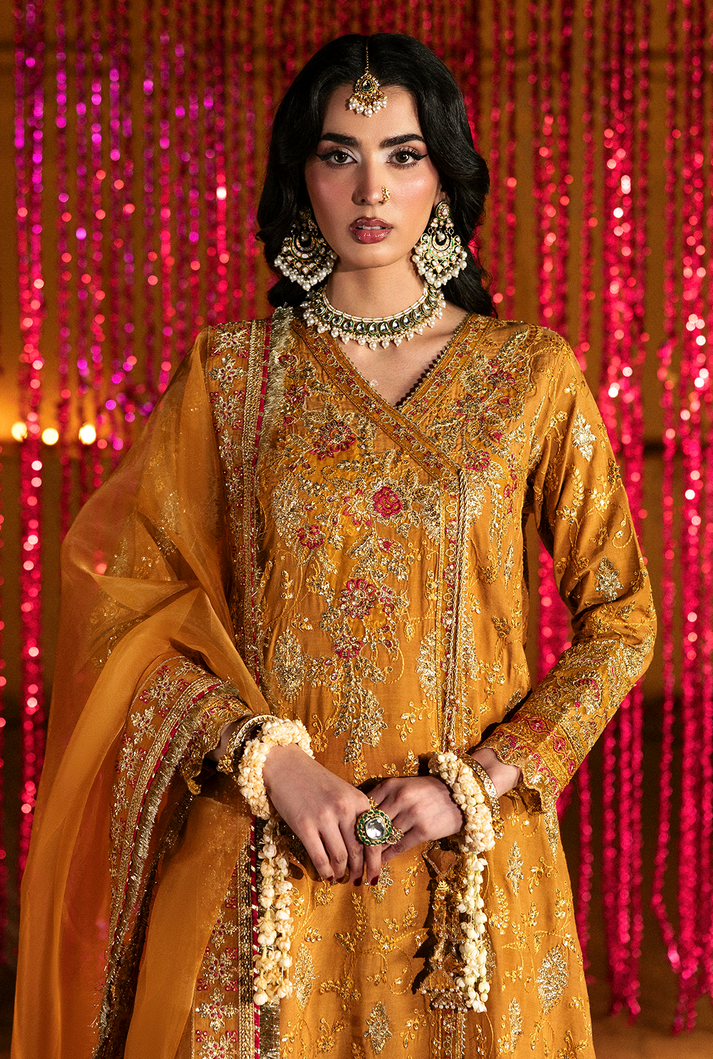 Saad Shaikh | Singhar Premium Silk 26 | KAYA - Dress - available at Maria Faisal in UK and USA.