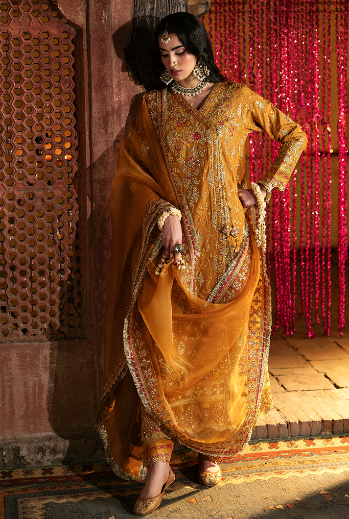 Saad Shaikh | Singhar Premium Silk 26 | KAYA - Dress - available at Maria Faisal in UK and USA.
