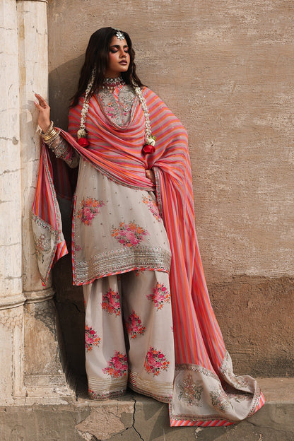 Charizma | Vasal Chiffon | VSL6-09 - Dress - available at Maria Faisal in UK and USA.