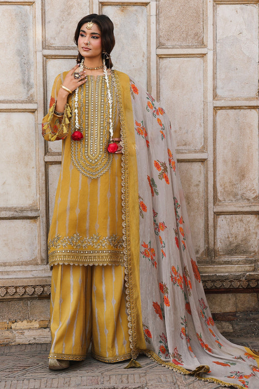 Charizma | Vasal Chiffon | VSL6-10 - Dress - available at Maria Faisal in UK and USA.