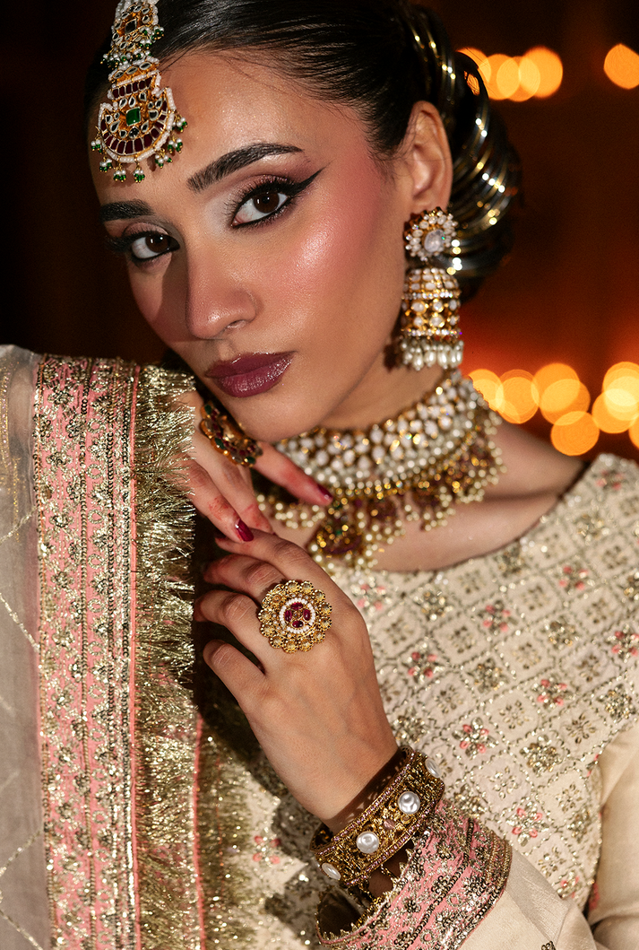 Saad Shaikh | Singhar Premium Silk 26 | SITARA - Dress - available at Maria Faisal in UK and USA.