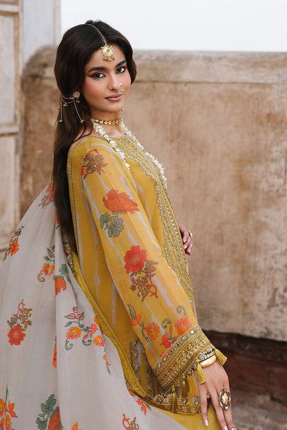 Charizma | Vasal Chiffon | VSL6-10 - Dress - available at Maria Faisal in UK and USA.