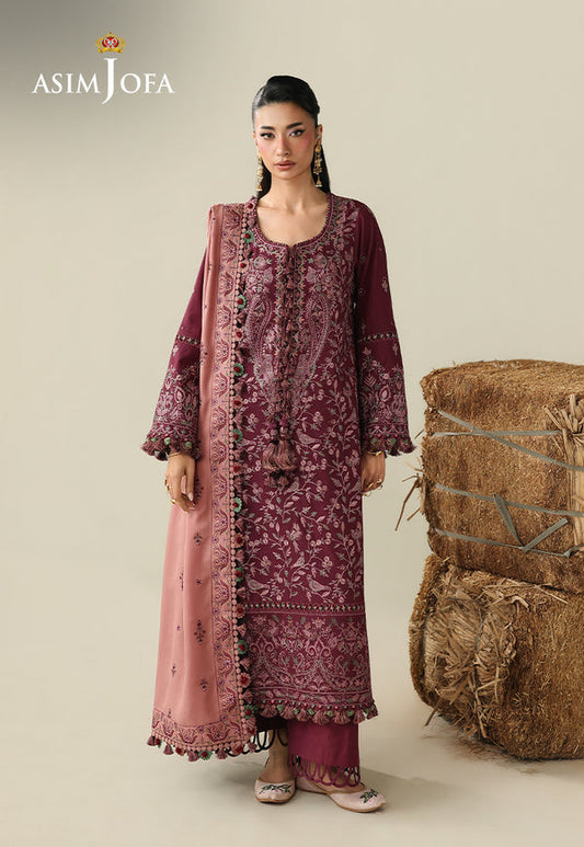 Asim Jofa | Kashmiri Collection 25 | AJULK-06 - Luxury Dress - available at Maria Faisal in UK and USA.