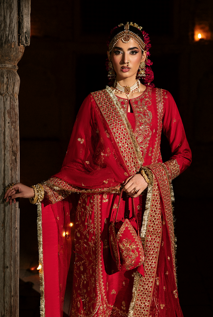 Saad Shaikh | Singhar Premium Silk 26 | PASHMA - Dress - available at Maria Faisal in UK and USA.