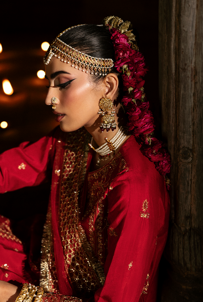 Saad Shaikh | Singhar Premium Silk 26 | PASHMA - Dress - available at Maria Faisal in UK and USA.