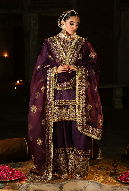 Saad Shaikh | Singhar Premium Silk 25 | ARJUMAAND - Formal Dress - available at Maria Faisal in UK and USA.