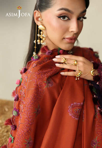 Asim Jofa | Kashmiri Collection 25 | AJULK-05 - Luxury Dress - available at Maria Faisal in UK and USA.