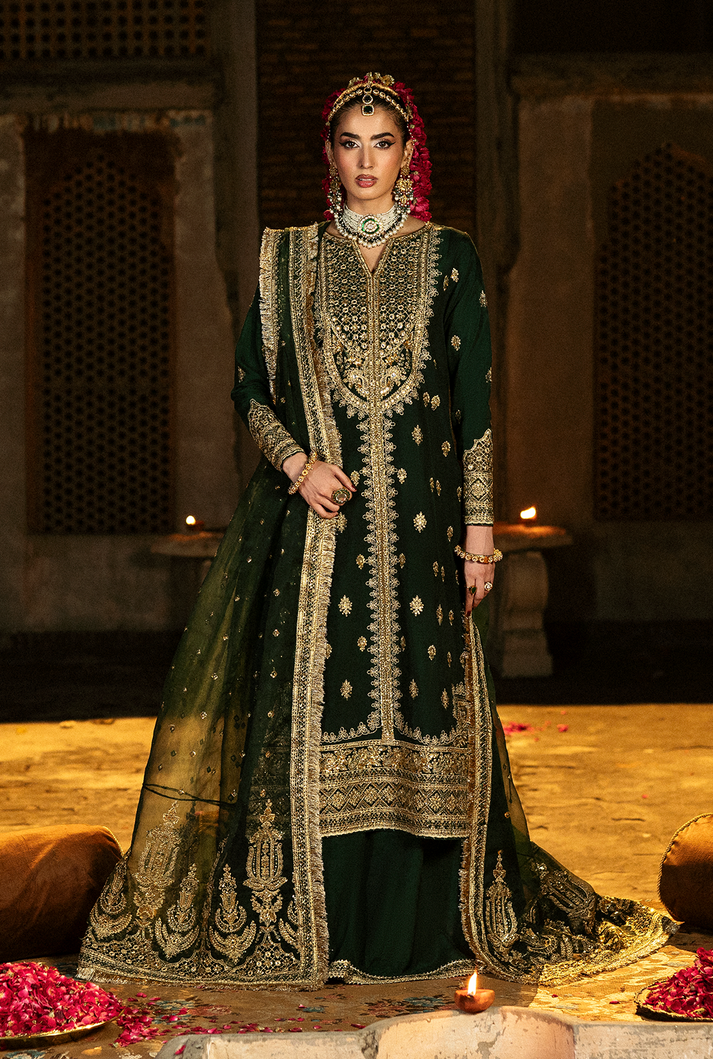 Saad Shaikh | Singhar Premium Silk 26 | ZAIB - Dress - available at Maria Faisal in UK and USA.