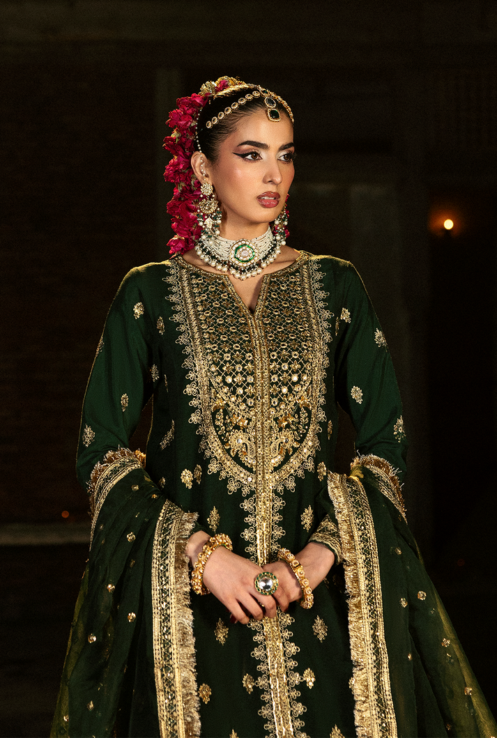 Saad Shaikh | Singhar Premium Silk 26 | ZAIB - Dress - available at Maria Faisal in UK and USA.