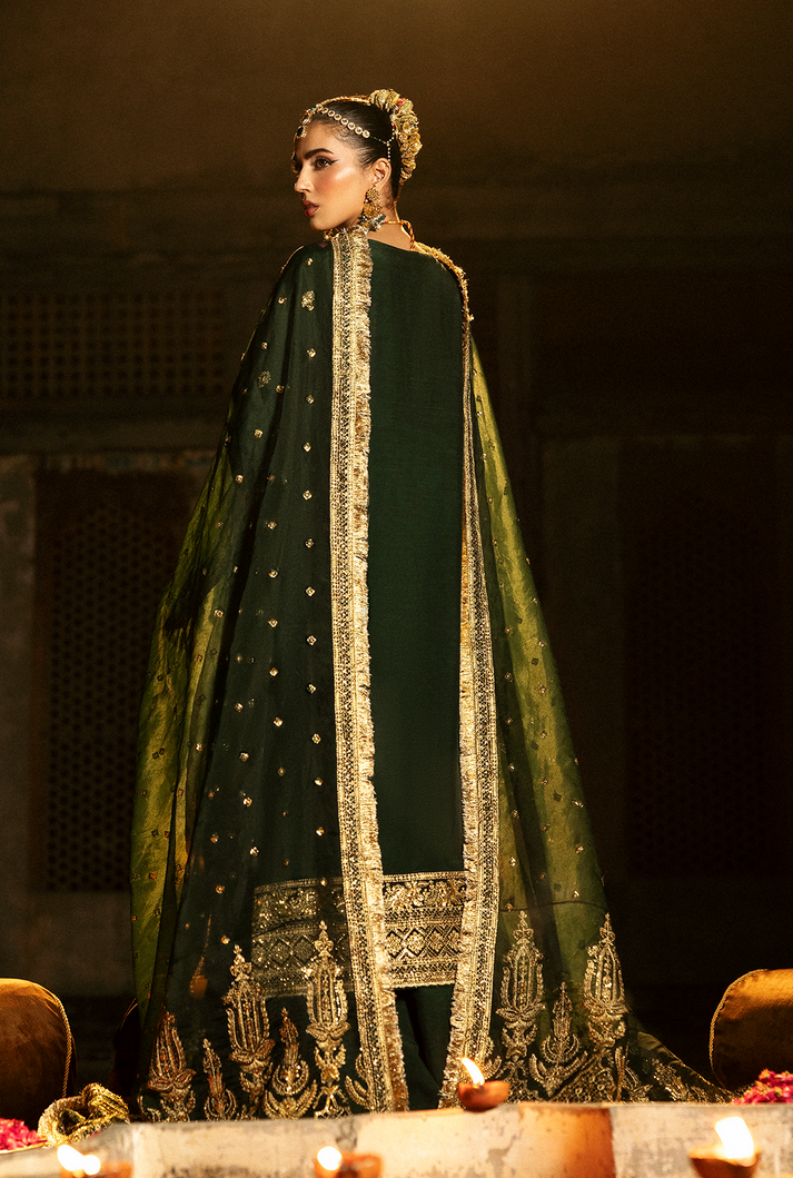 Saad Shaikh | Singhar Premium Silk 26 | ZAIB - Dress - available at Maria Faisal in UK and USA.