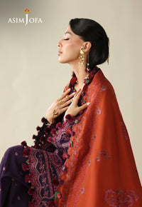 Asim Jofa | Kashmiri Collection 25 | AJULK-05 - Luxury Dress - available at Maria Faisal in UK and USA.