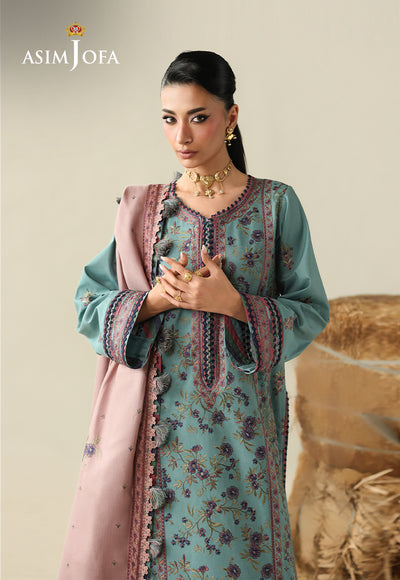 Asim Jofa | Kashmiri Collection 25 | AJULK-03 - Luxury Dress - available at Maria Faisal in UK and USA.