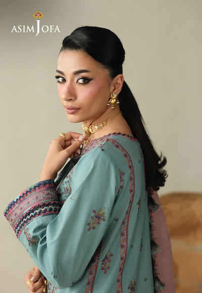 Asim Jofa | Kashmiri Collection 25 | AJULK-03 - Luxury Dress - available at Maria Faisal in UK and USA.