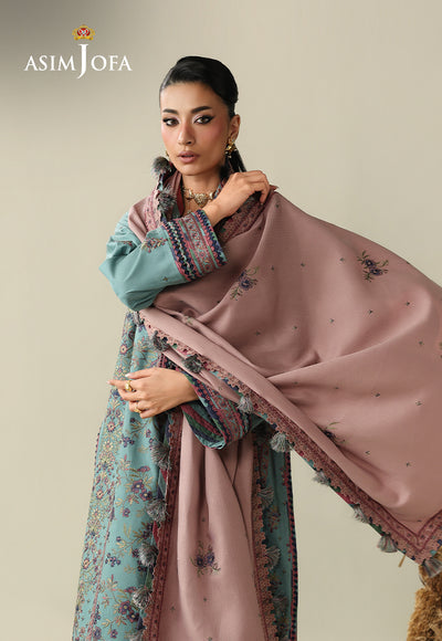 Asim Jofa | Kashmiri Collection 25 | AJULK-03 - Luxury Dress - available at Maria Faisal in UK and USA.