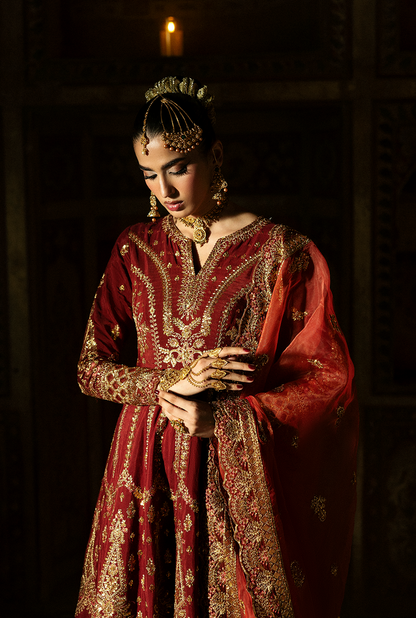 Saad Shaikh | Singhar Premium Silk 26 | SHAZMA - Dress - available at Maria Faisal in UK and USA.