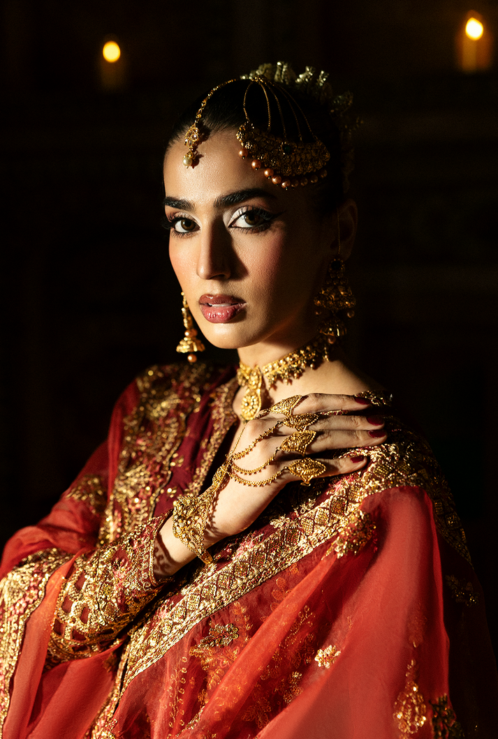 Saad Shaikh | Singhar Premium Silk 26 | SHAZMA - Dress - available at Maria Faisal in UK and USA.
