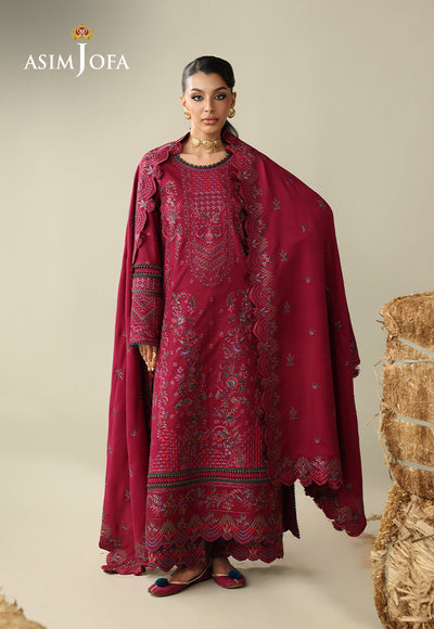 Asim Jofa | Kashmiri Collection 25 | AJULK-07 - Luxury Dress - available at Maria Faisal in UK and USA.