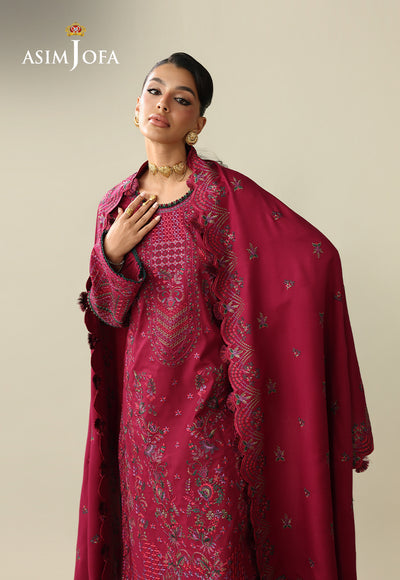 Asim Jofa | Kashmiri Collection 25 | AJULK-07 - Luxury Dress - available at Maria Faisal in UK and USA.