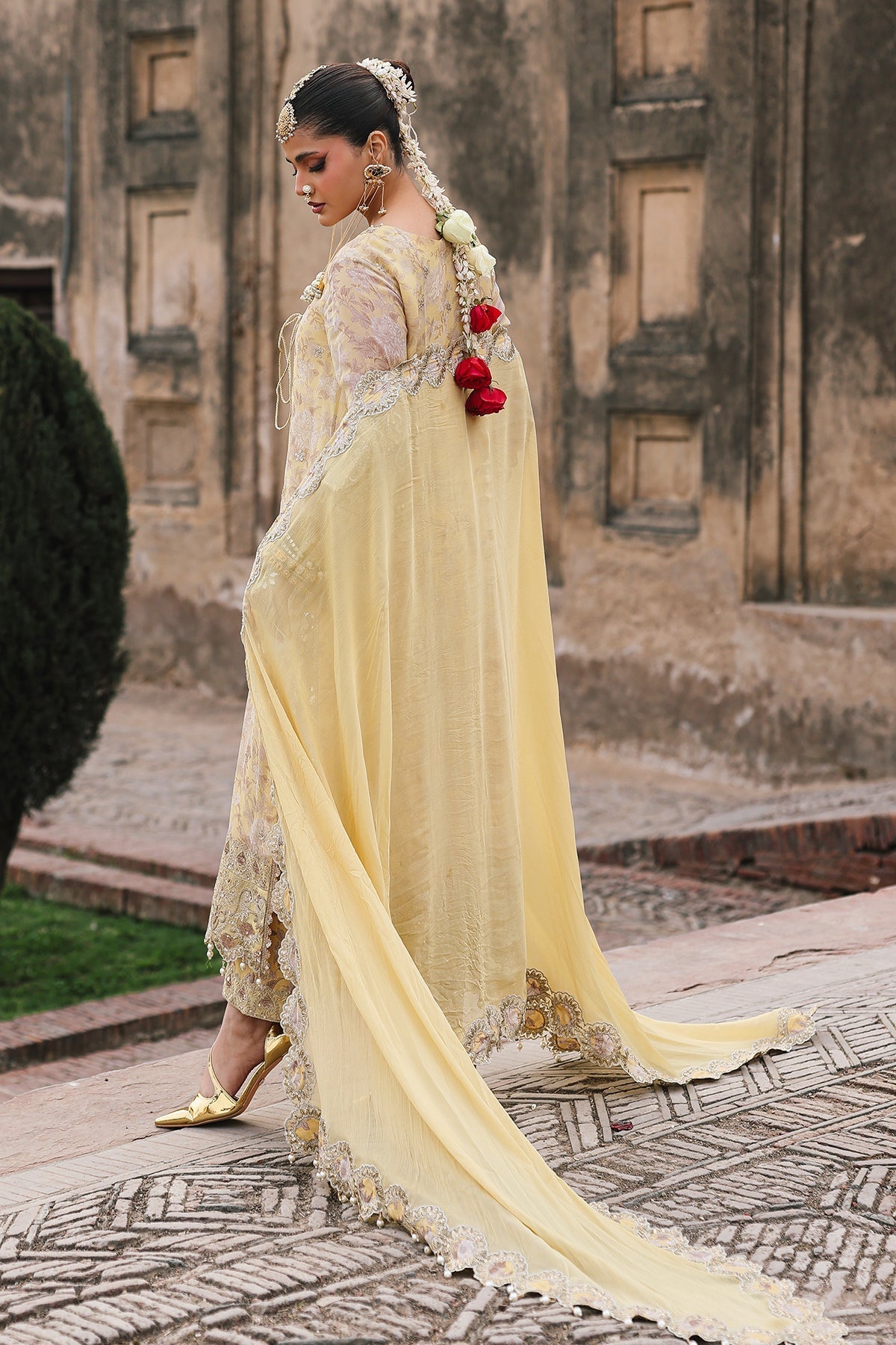 Charizma | Vasal Chiffon | VSL6-13 - Dress - available at Maria Faisal in UK and USA.