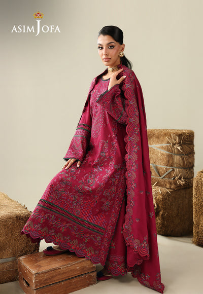 Asim Jofa | Kashmiri Collection 25 | AJULK-07 - Luxury Dress - available at Maria Faisal in UK and USA.