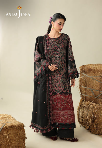 Asim Jofa | Kashmiri Collection 25 | AJULK-01 - Luxury Dress - available at Maria Faisal in UK and USA.