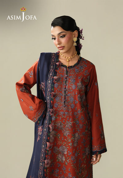 Asim Jofa | Kashmiri Collection 25 | AJULK-02 - Luxury Dress - available at Maria Faisal in UK and USA.