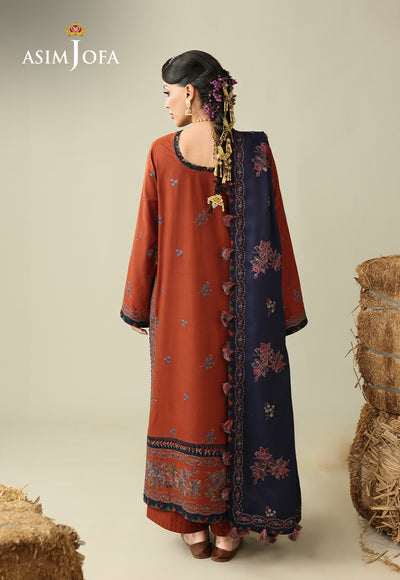 Asim Jofa | Kashmiri Collection 25 | AJULK-02 - Luxury Dress - available at Maria Faisal in UK and USA.