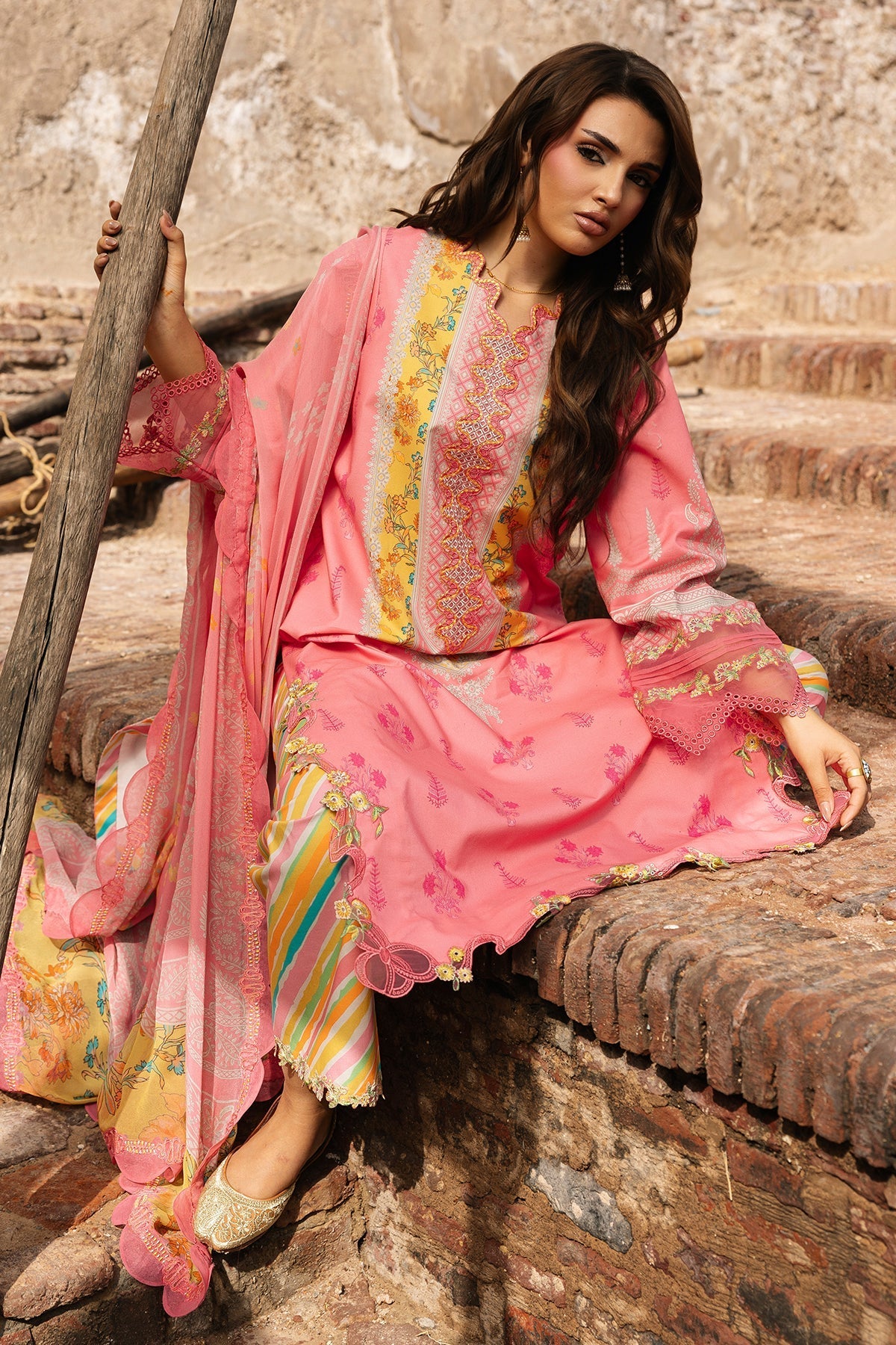 Charizma | Chunri Collection | CHN6-08 - Luxury Dress - available at Maria Faisal in UK and USA.