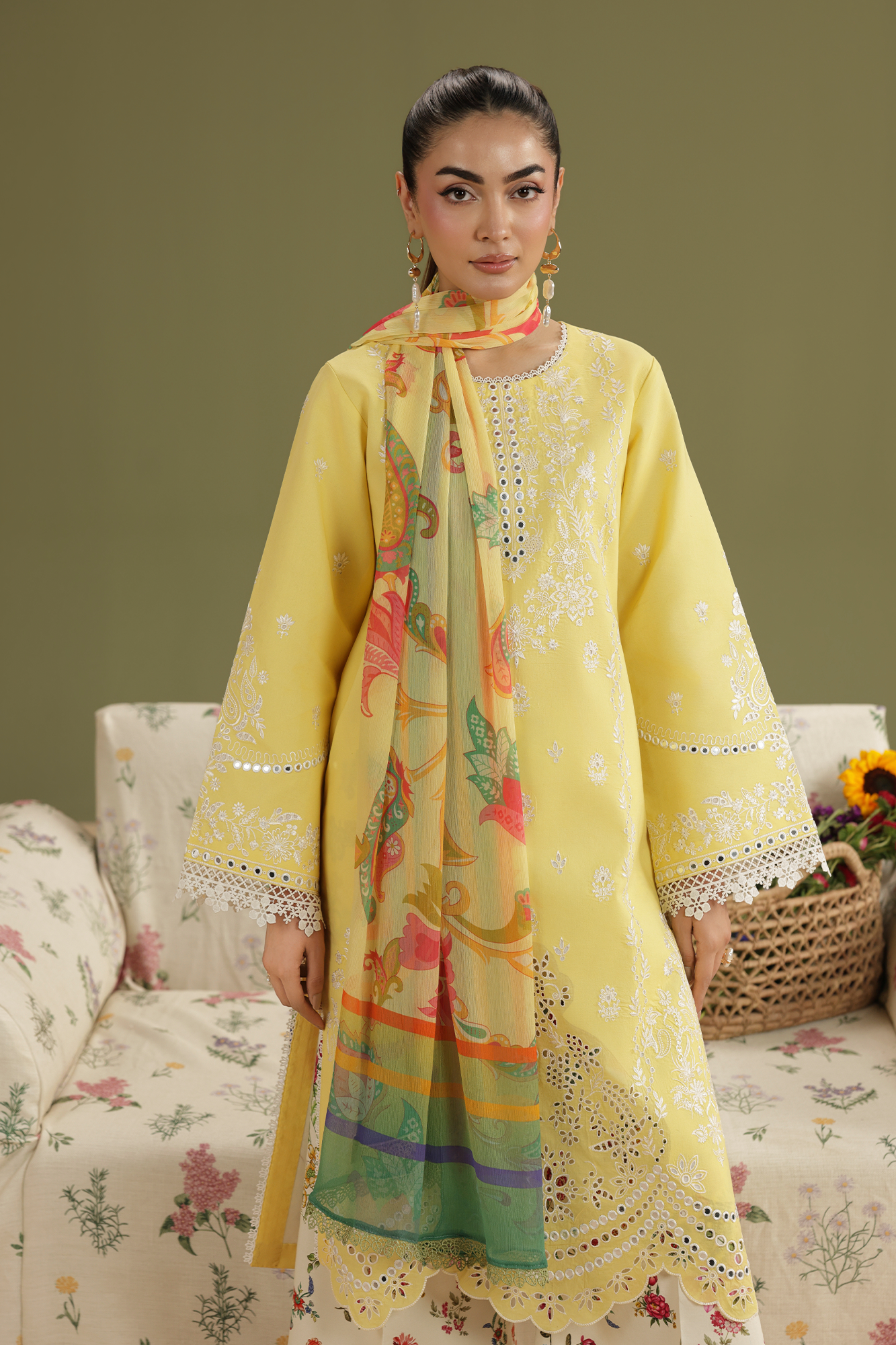 Rajbari | Jahaan Lawn | JAHAAN | 03 - Luxury Dress - available at Maria Faisal in UK and USA.