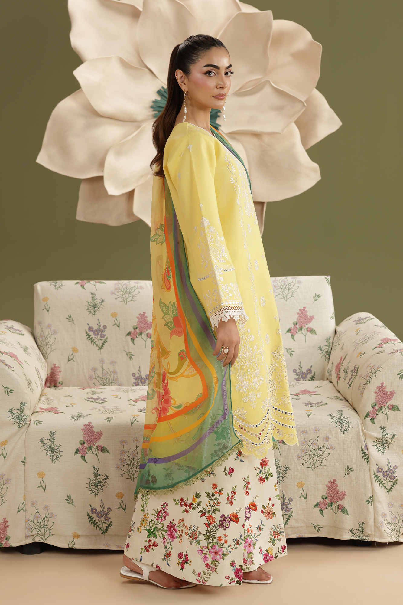 Rajbari | Jahaan Lawn | JAHAAN | 03 - Luxury Dress - available at Maria Faisal in UK and USA.