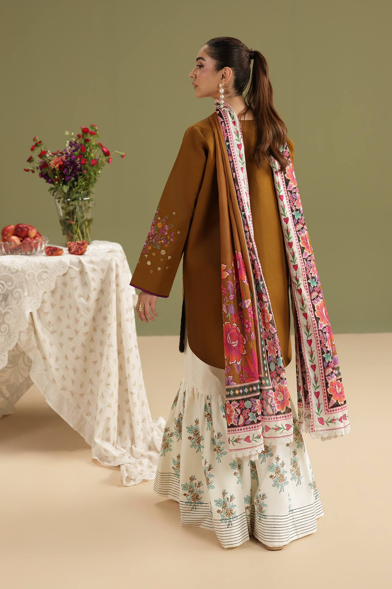 Rajbari | Jahaan Lawn | JAHAAN | 01 - Luxury Dress - available at Maria Faisal in UK and USA.