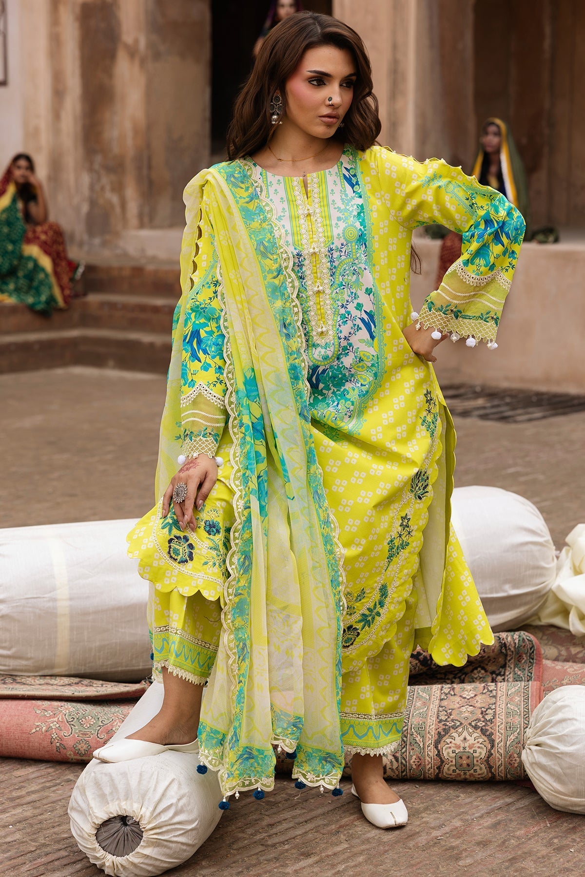 Charizma | Combination Lawn | CC6-25 - Luxury Dress - available at Maria Faisal in UK and USA.