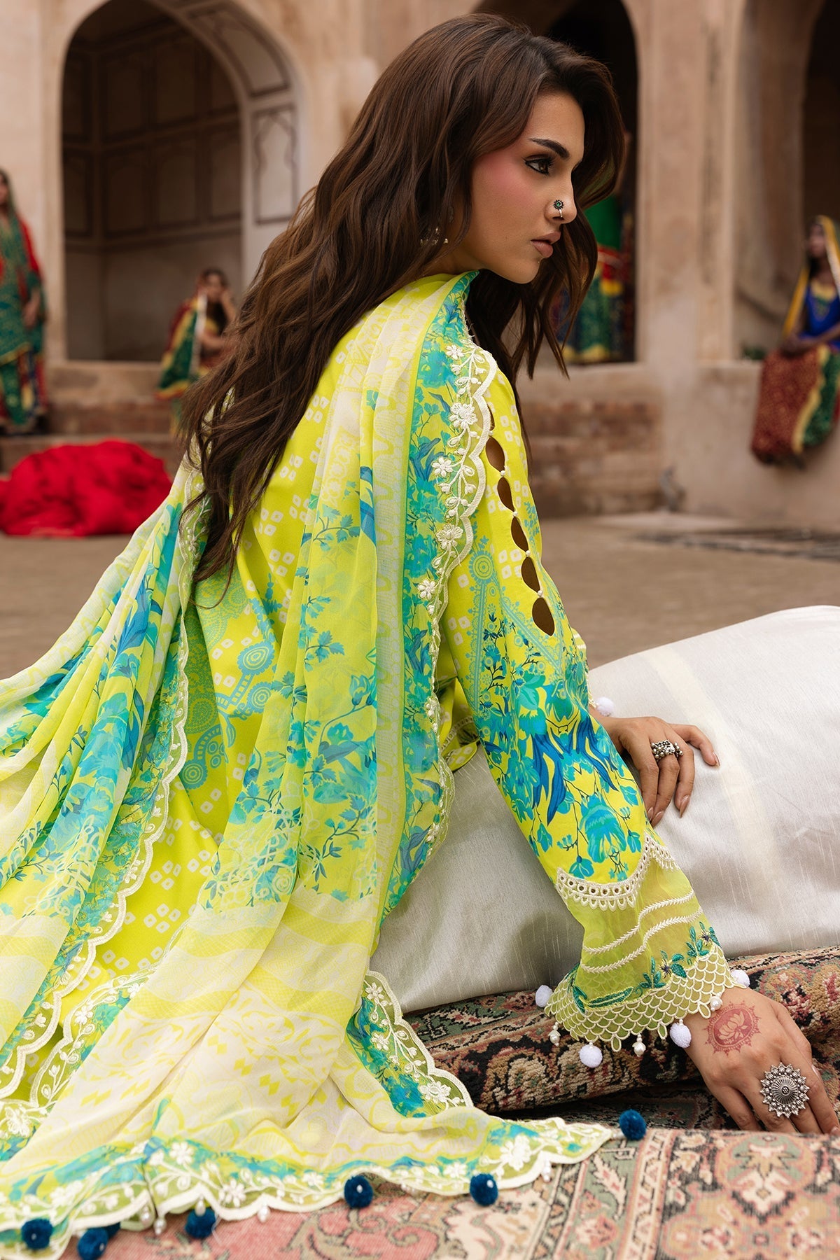 Charizma | Combination Lawn | CC6-25 - Luxury Dress - available at Maria Faisal in UK and USA.