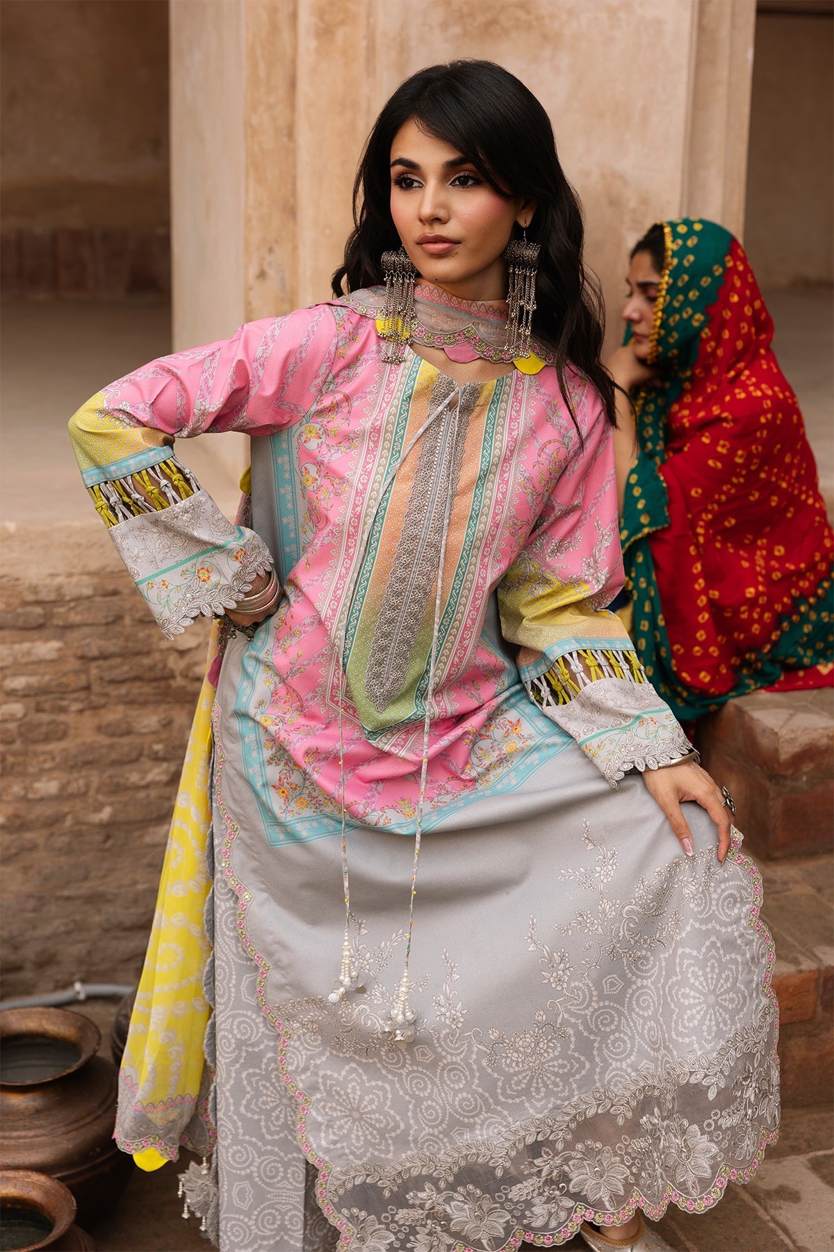 Charizma | Chunri Collection | CHN6-01 - Luxury Dress - available at Maria Faisal in UK and USA.