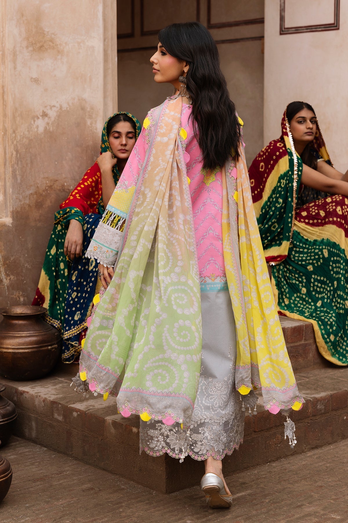 Charizma | Chunri Collection | CHN6-01 - Luxury Dress - available at Maria Faisal in UK and USA.