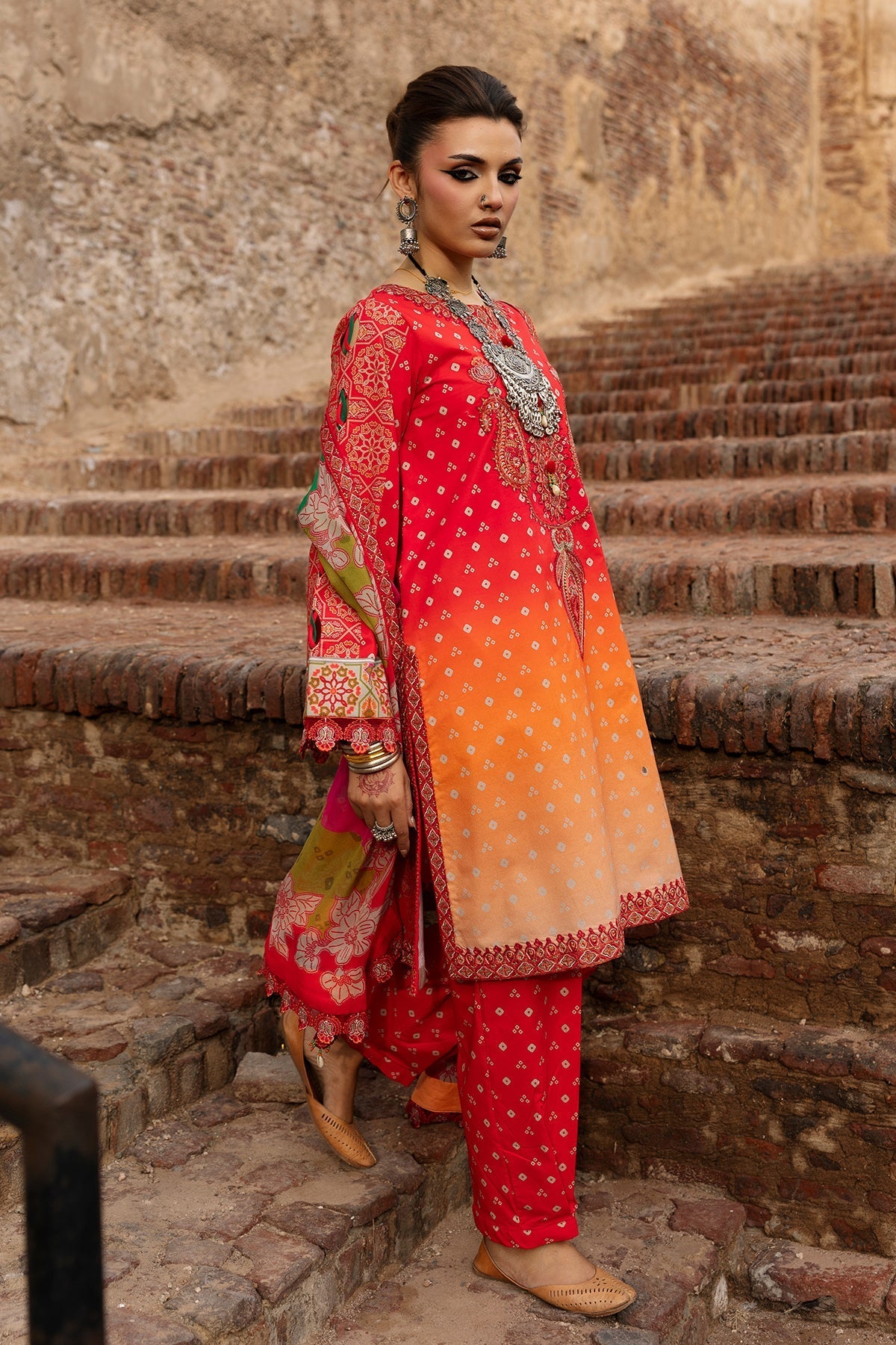 Charizma | Chunri Collection | CHN6-06 - Luxury Dress - available at Maria Faisal in UK and USA.
