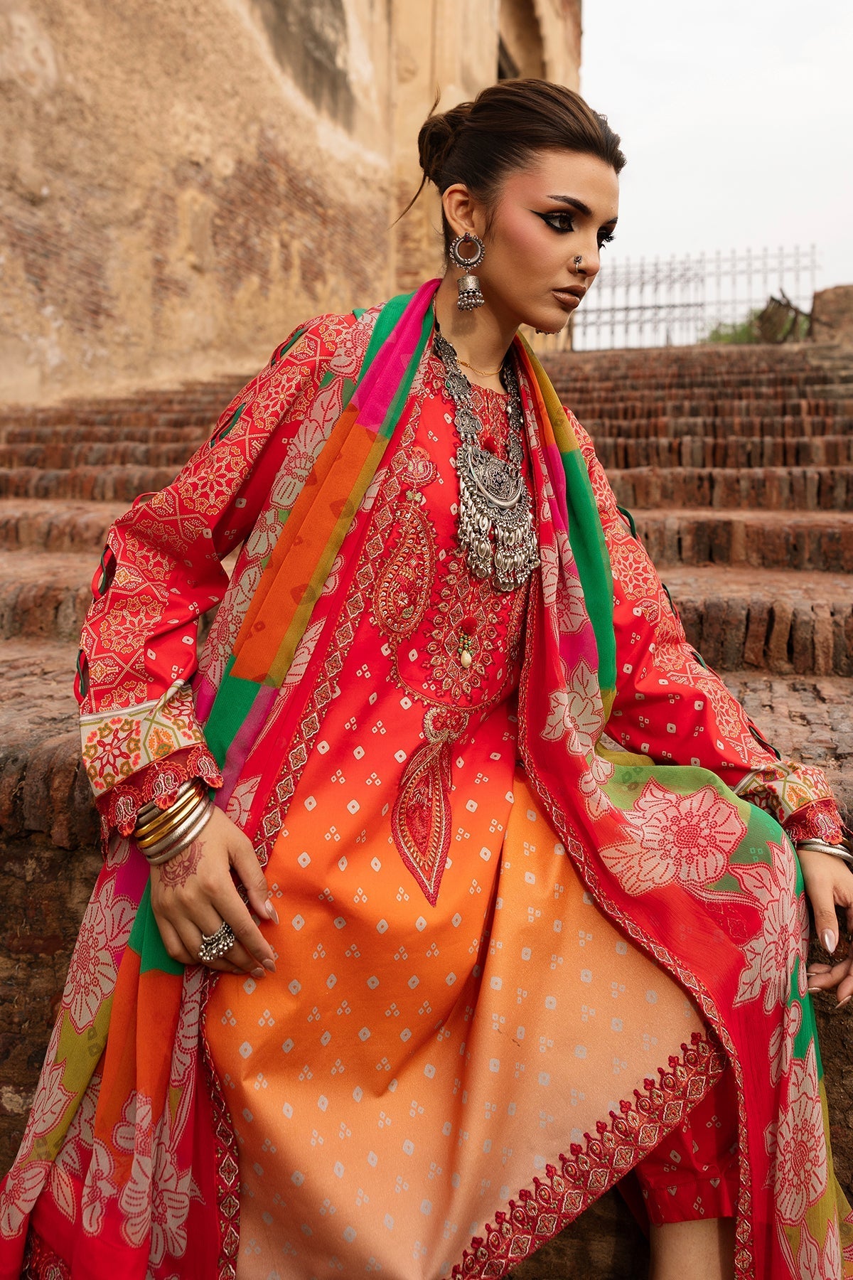 Charizma | Chunri Collection | CHN6-06 - Luxury Dress - available at Maria Faisal in UK and USA.