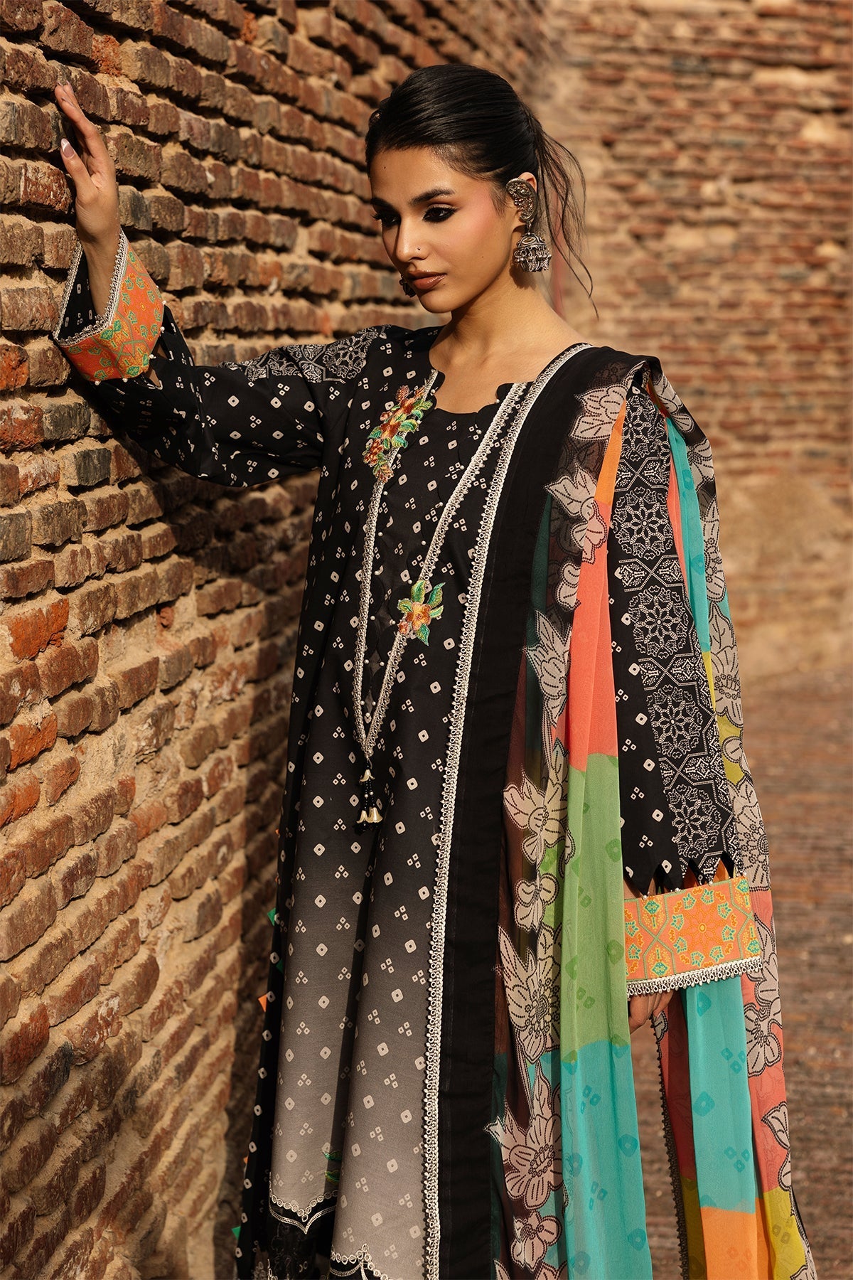 Charizma | Chunri Collection | CHN6-02 - Luxury Dress - available at Maria Faisal in UK and USA.
