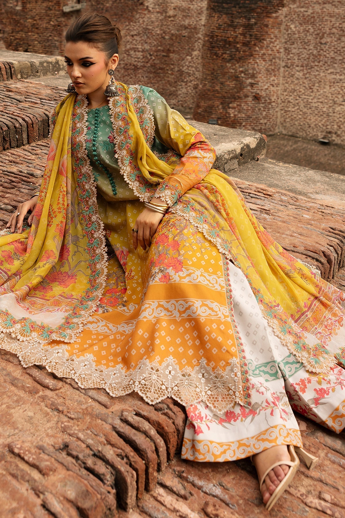 Charizma | Chunri Collection | CHN6-03 - Luxury Dress - available at Maria Faisal in UK and USA.