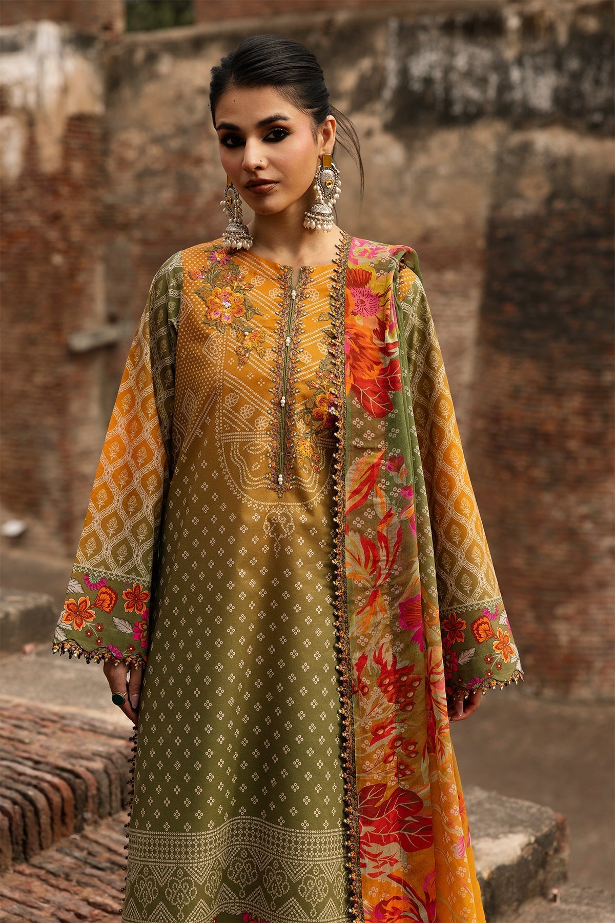 Charizma | Chunri Collection | CHN6-05 - Luxury Dress - available at Maria Faisal in UK and USA.