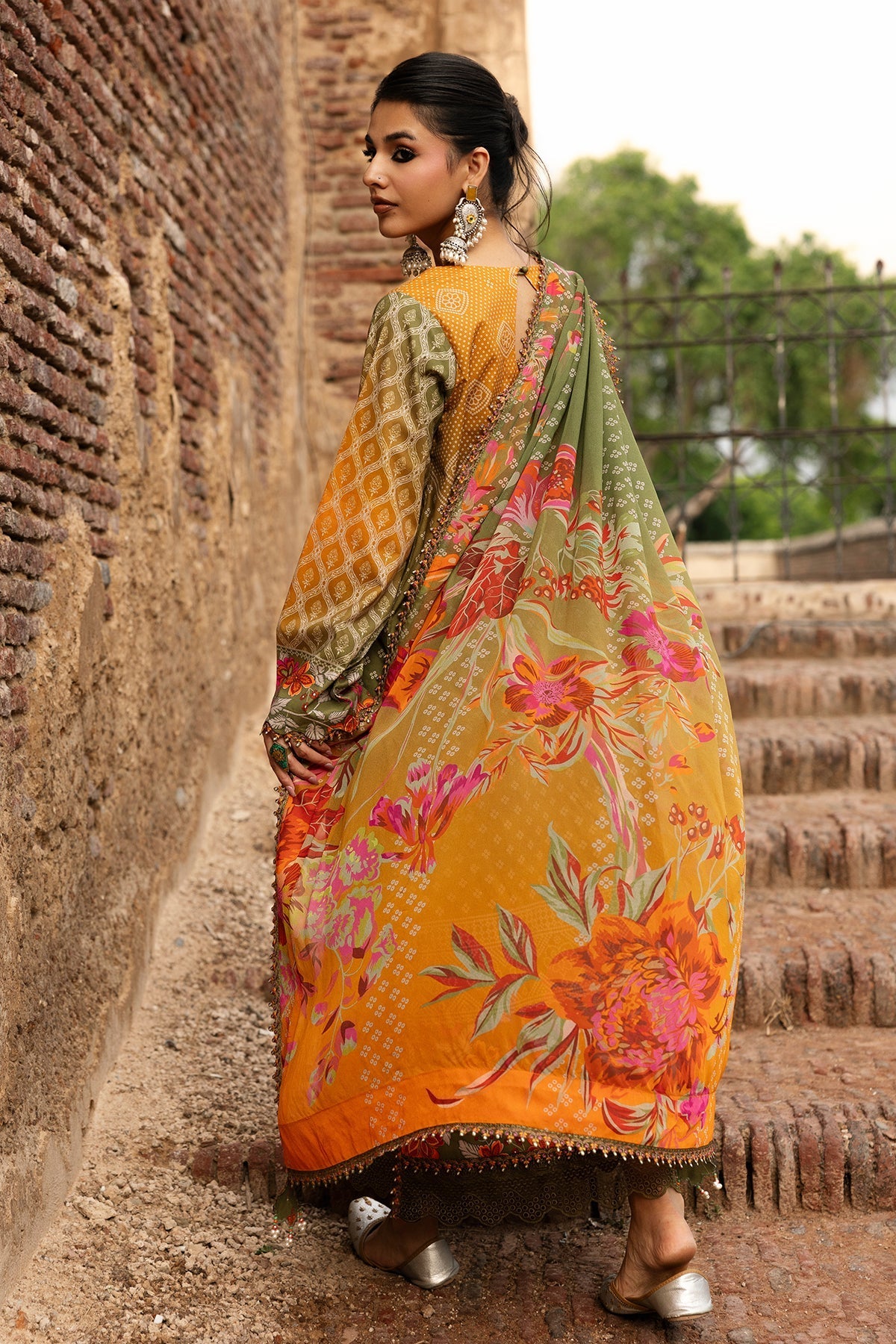 Charizma | Chunri Collection | CHN6-05 - Luxury Dress - available at Maria Faisal in UK and USA.
