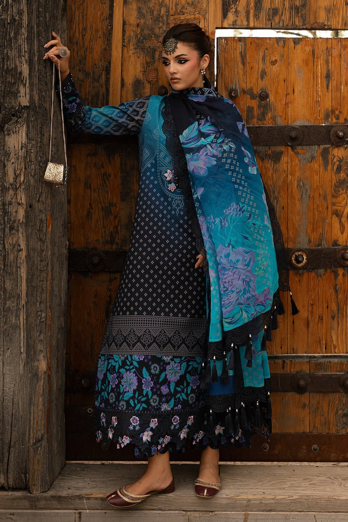 Charizma | Chunri Collection | CHN6-04 - Luxury Dress - available at Maria Faisal in UK and USA.