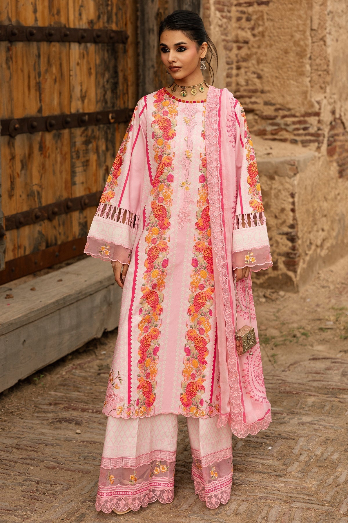 Charizma | Combination Lawn | CC6-26 - Luxury Dress - available at Maria Faisal in UK and USA.