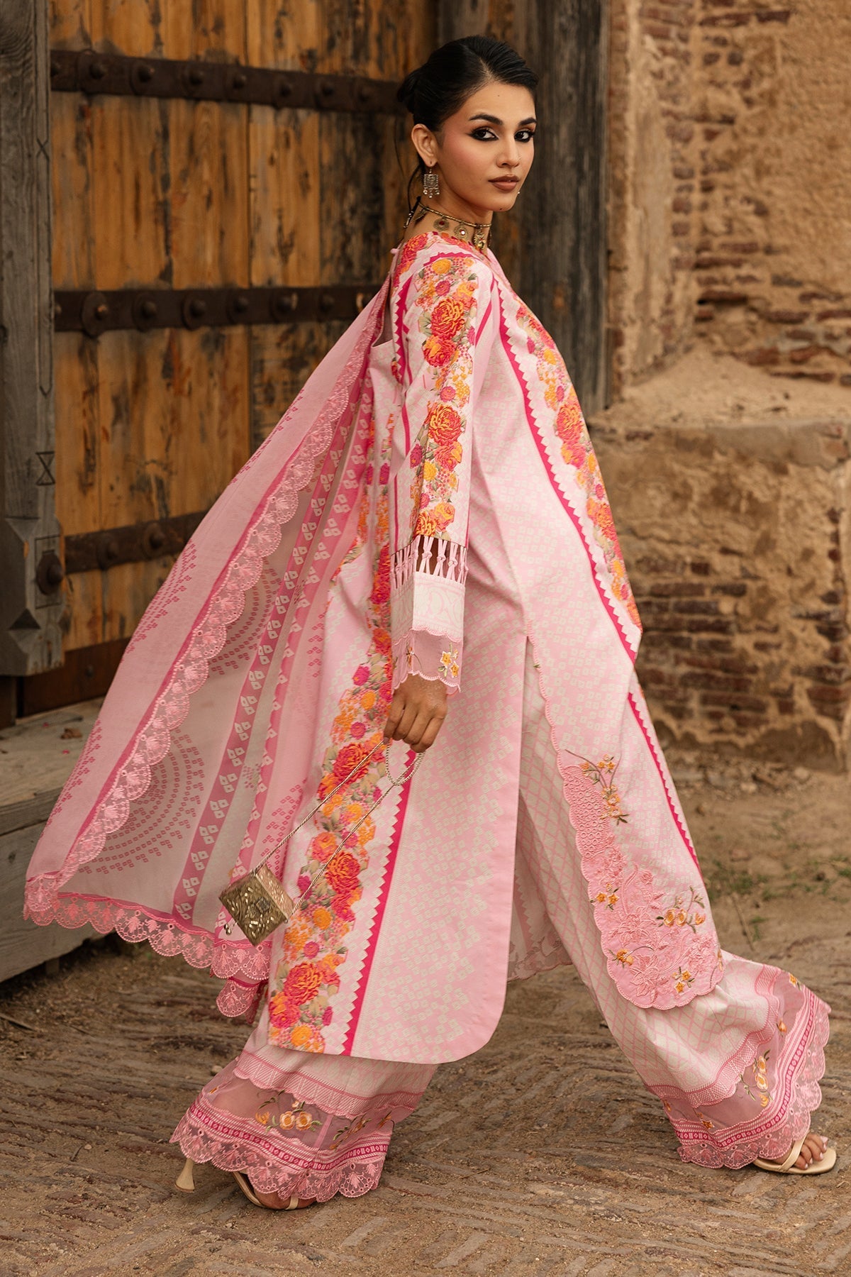 Charizma | Combination Lawn | CC6-26 - Luxury Dress - available at Maria Faisal in UK and USA.