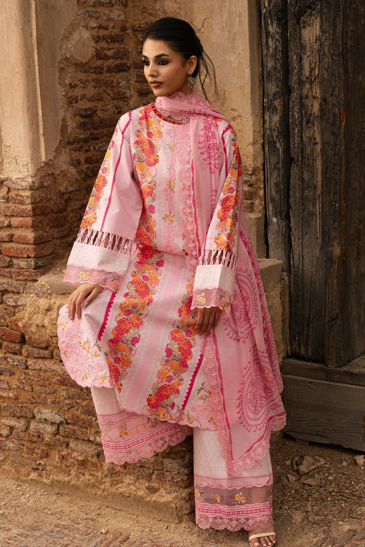 Charizma | Combination Lawn | CC6-26 - Luxury Dress - available at Maria Faisal in UK and USA.